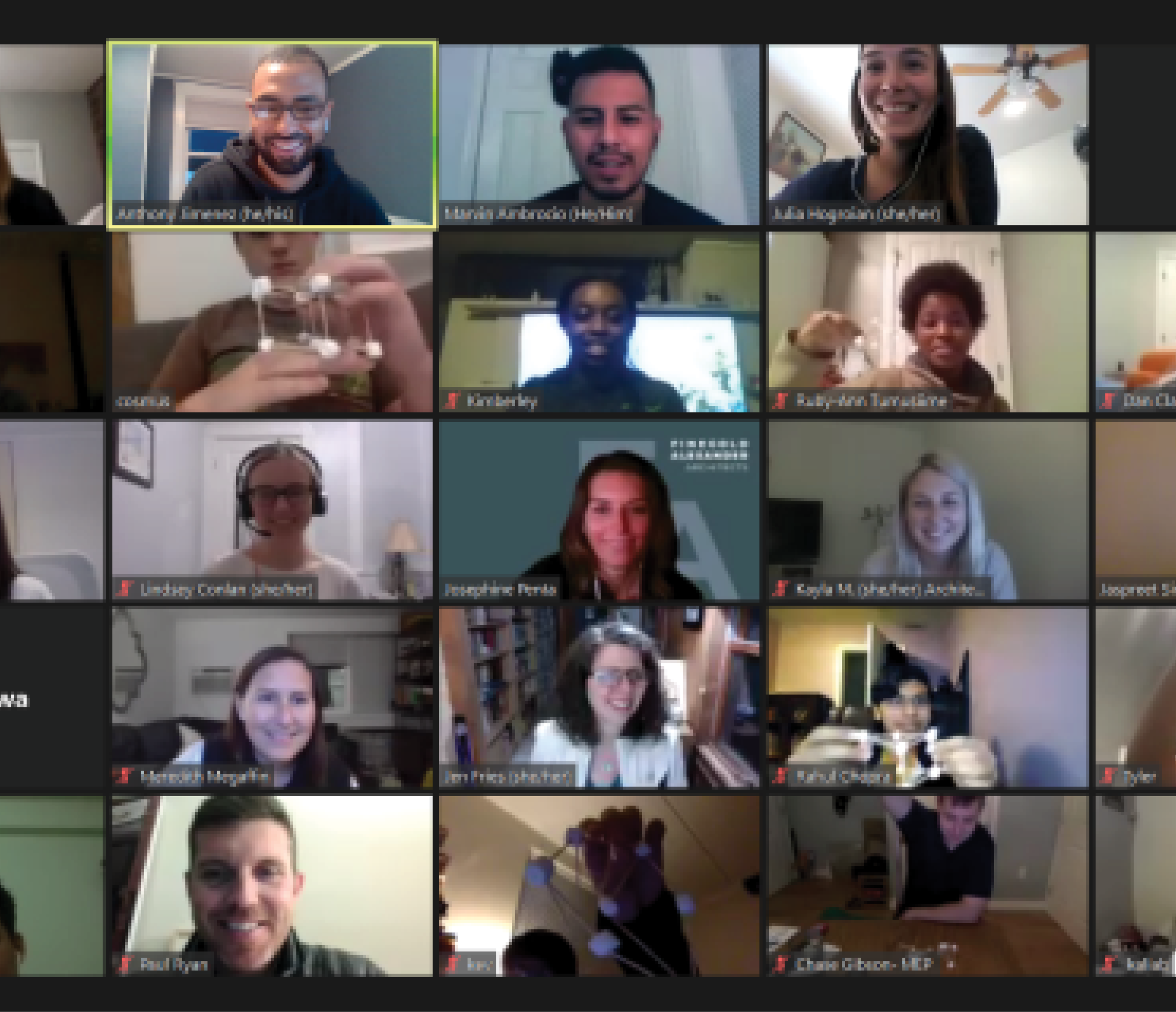 Screenshot from virtual ACE Mentor Session