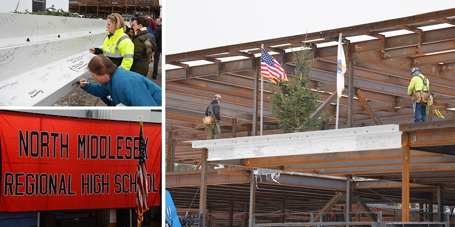 NMRHS North Middlesex Regional High School Celebrates Topping Off Ceremony
