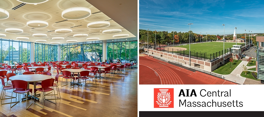 Framingham State McCarthy Dining Commons Worcester Polytechnic Institute WPI Elevated Field