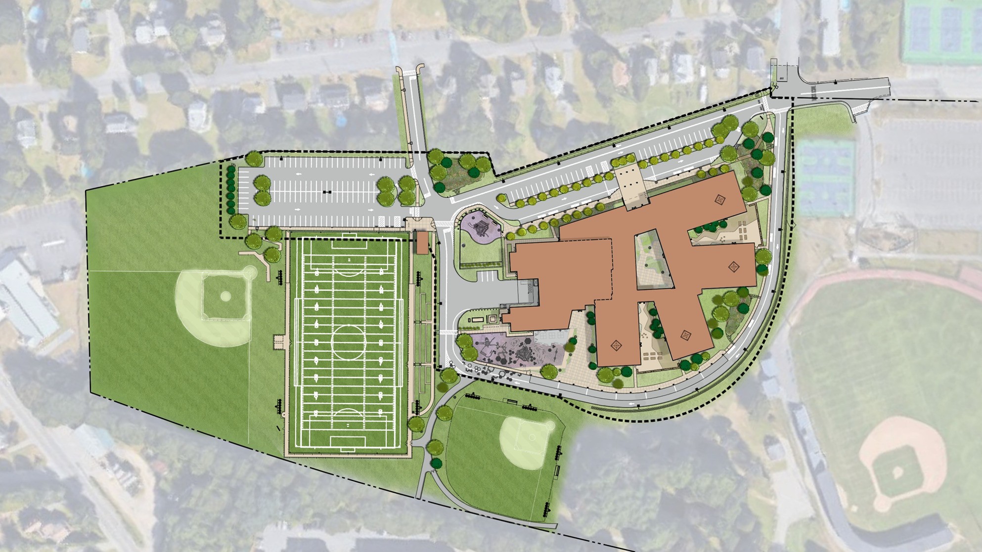 Phelps Elementary site map