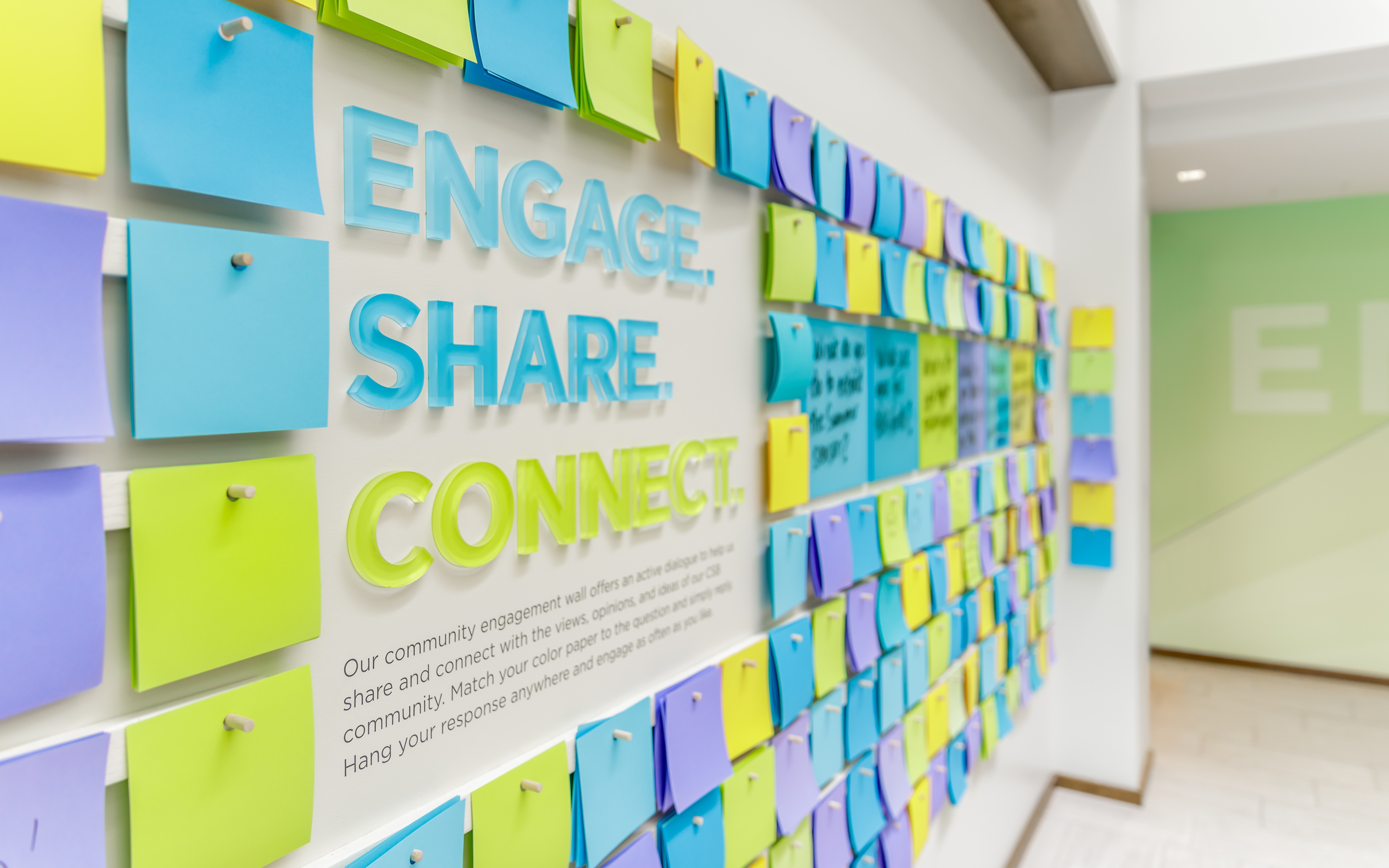 SMMA Design for CSB Headquarters Employee Engagement Wall