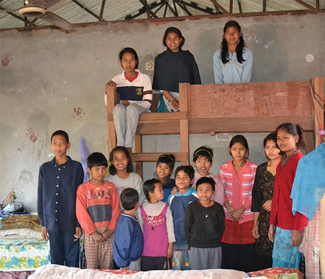 Children in Project Refuge orphanage in Nepal