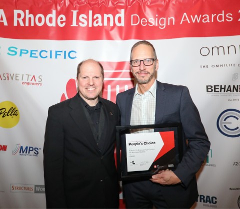 Providence College’s School of Business wins the AIA RI People’s Choice Award.