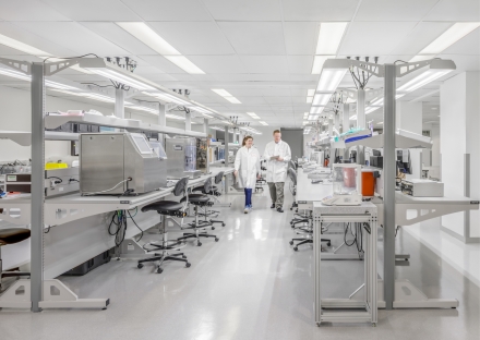 Medical devices and support functions create a Center of Excellence at 125 Spring Street.