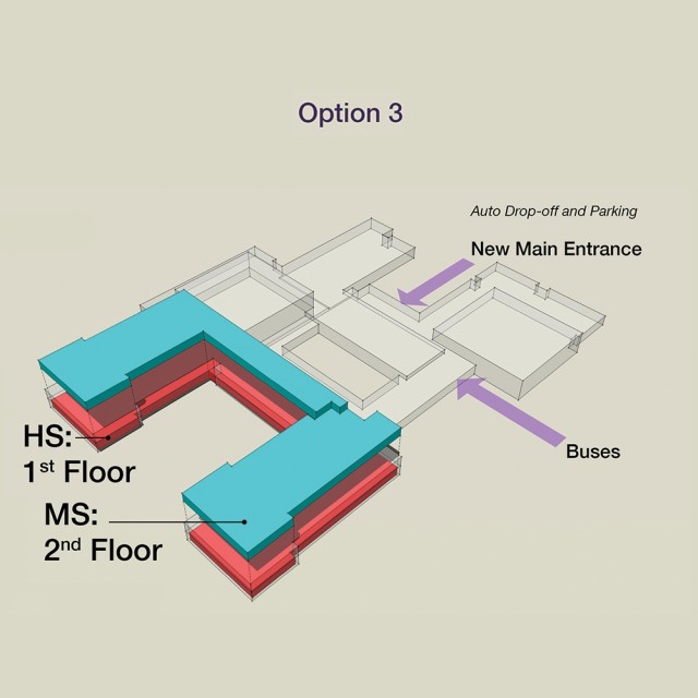 Ayer Shirley Regional High School Floor layout option 3