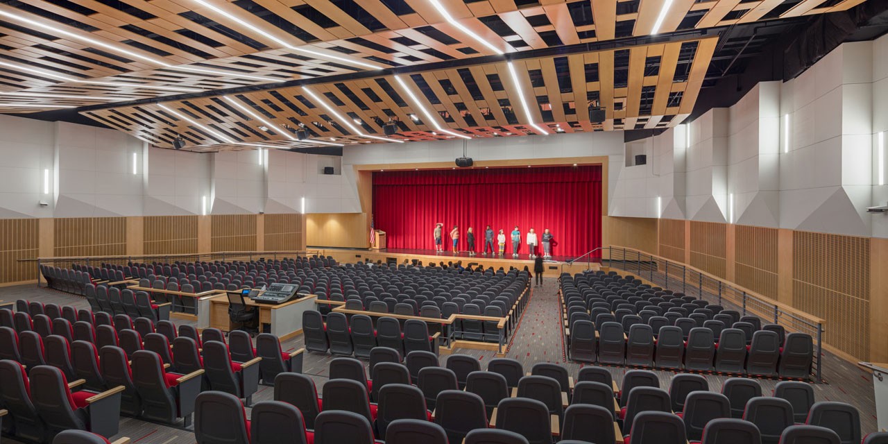 New school auditorium at Winchester High School